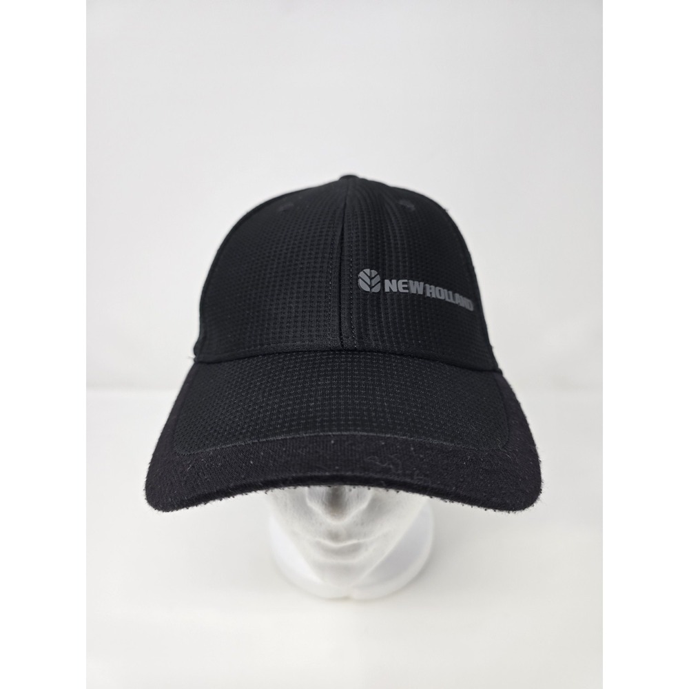 New Holland Black Mesh Baseball Cap Hat K-Products Headwear Adjustable‎